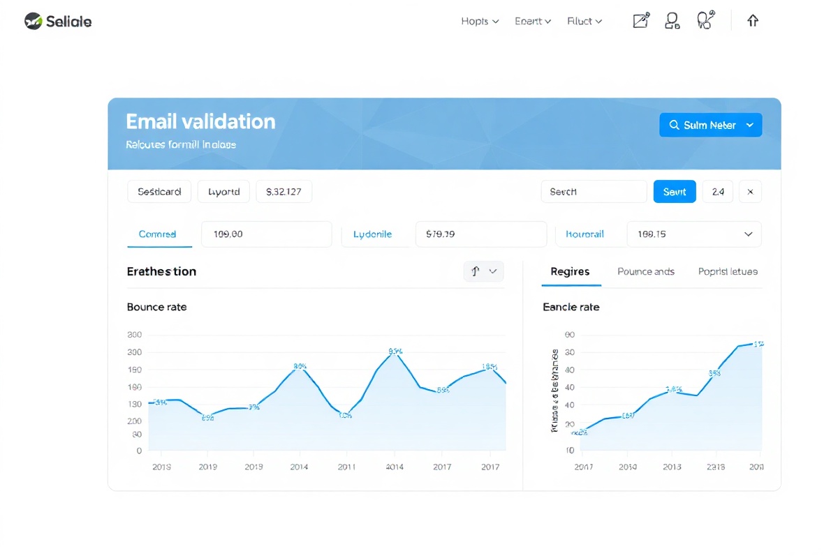 VeriMail dashboard displaying validation metrics and compliance status